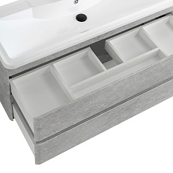 BelBagno Мебель для ванной Albano 120 подвесная Cemento Verona Grigio – фотография-6