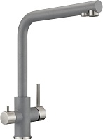 Milacio Смеситель для кухни Ultra MCU.553.GR серый металлик