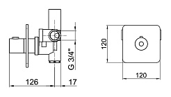 Webert Термостат для душа Living LV972101015 – фотография-2