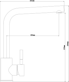 Dr. Gans Смеситель для кухни Лира Dg черный – фотография-2