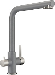 Milacio Смеситель для кухни Ultra MCU.553.GR серый металлик – фотография-1