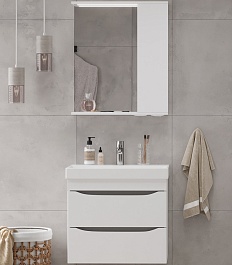 Volna Мебель для ванной Lake 60.2Y R подвесная белая – фотография-1