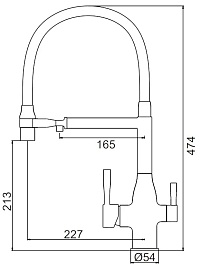 Frap Смеситель для кухни F4398-6 черный – фотография-4