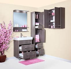 Бриклаер Шкаф навесной Чили 62 серая лиственница – фотография-4