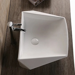 Ceruttispa Раковина накладная 60 CR7065 белая – фотография-4