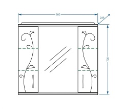 Stella Polare Мебель для ванной Фантазия 80 – фотография-8