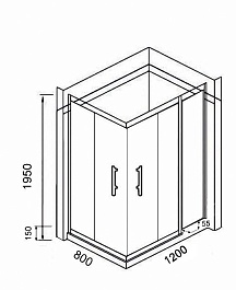 Parly Душевой уголок ZQ121 R – фотография-2
