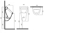 Am.Pm Писсуар Sense C757005WH – фотография-2
