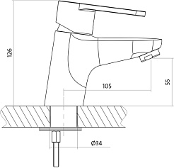 Cersanit Смеситель для раковины Cari 63025 – фотография-7