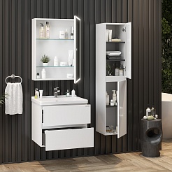 Onika Мебель для ванной Эвада 60 подвесная белая – фотография-4