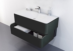 Am.Pm Мебель для ванной Sensation 100 антрацит, глянцевая – фотография-9