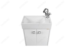 Водолей Тумба с раковиной Твист 50 белая – фотография-3
