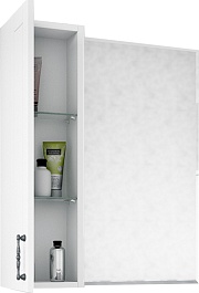 Sanflor Зеркальный шкаф Глория 65 L белый матовый – фотография-2