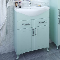 Sanflor Мебель для ванной Глория 65 R серая матовая – фотография-4