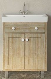 Velvex Тумба под раковину Alba 60 дуб сонома – фотография-1