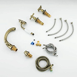 Gappo Смеситель для вынны G1189-4 бронза – фотография-2