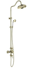 Aquatek Душевая стойка Классик AQ2563PG полированное золото – фотография-1