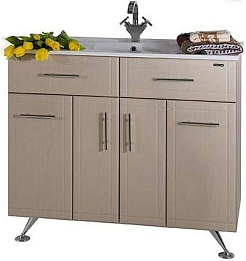 Водолей Тумба под раковину Ницца Д 100 с б/к дуб – фотография-1