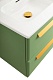 Cezares Тумба с раковиной Eco Cer-N 120 с 4 ящиками фисташковый софт CZR-8095-120-2 ручки сатиновое золото – картинка-23