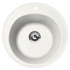 Florentina  Мойка гранитная Никосия круглая жасмин – фотография-1