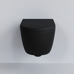 Ambassador Сиденье для унитаза Abner черное матовое – фотография-3