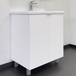 Comforty Тумба с раковиной Лима 70 белая матовая – фотография-1