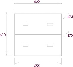 Onika Тумба под раковину Марбл 65.13 подвесная мрамор/камень бетонный – фотография-5