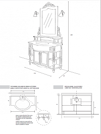 Cezares Мебель для ванной MORO Decorato Verde Sbiancato – фотография-3