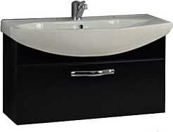 Акватон Тумба с раковиной "Ария 80" черная – фотография-1
