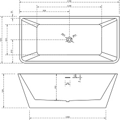 ABBER Акриловая ванна AB9212-1.7 170x80 – фотография-4