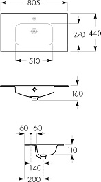 Roca Мебельная раковина Victoria-N 80 – фотография-4