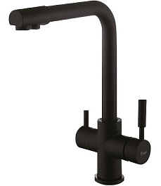 Frap Смеситель для кухни F4352-6 черный – фотография-1