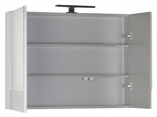 Aquanet Зеркальный шкаф "Верона 90" камерино белый – фотография-4