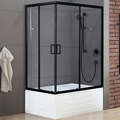 Royal Bath Душевой уголок RB 8120BP-T-BL 120х80х200 R – фотография-1