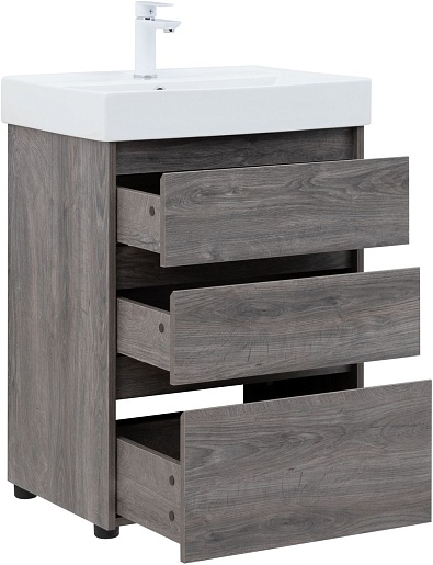 Aquanet Тумба под раковину Nova Lite 60 дуб рошелье – картинка-5