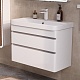 Equil Тумба под раковину Soldi 80 2 ящика подвесная белый софт – картинка-14