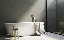 Lemark Смеситель для ванны Bronx LM3744GM напольный графит – фотография-3