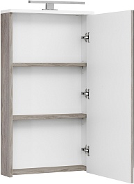 Акватон Зеркальный шкаф Эмма 46 белый/дуб наварра – фотография-4