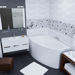 1ACReal Акриловая ванна Marseille 140x100 R – фотография-4