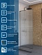 BelBagno Душевая перегородка Uno UNO-L-1-TB-90-FL-GM 90x200 профиль оружейная сталь стекло рифленое – фотография-14
