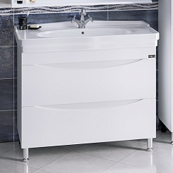 СанТа Тумба для умывальника Сатурн 105 напольная – фотография-1