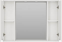 Misty Зеркальный шкаф Атлантик 100 белый – фотография-3