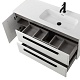 Cezares Тумба с раковиной Eco Cer-N 120-1 R bianco lucido CZR-8095-120-R ручки матовые чёрные – фотография-24