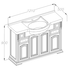Opadiris Мебель для ванной "Риспекто 120" нагал – фотография-4