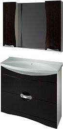 Какса-а Мебель для ванной Каприз 105 с ящиками венге – фотография-1