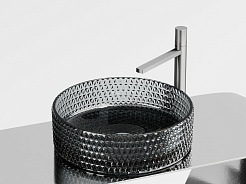 Ceramicanova Мебельная раковина Cristal 36 CN6060 чёрная – фотография-8