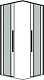 Grossman  Душевой уголок Galaxy 100x100x195 профиль черный матовый стекло прозрачное – фотография-17