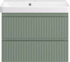 Brevita Тумба под раковину Victory 70 подвесная зеленая – фотография-1