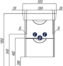 Акватон Тумба под раковину Сильва 50 дуб полярный – фотография-4