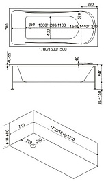 Bas Акриловая ванна Верона 150 – фотография-7